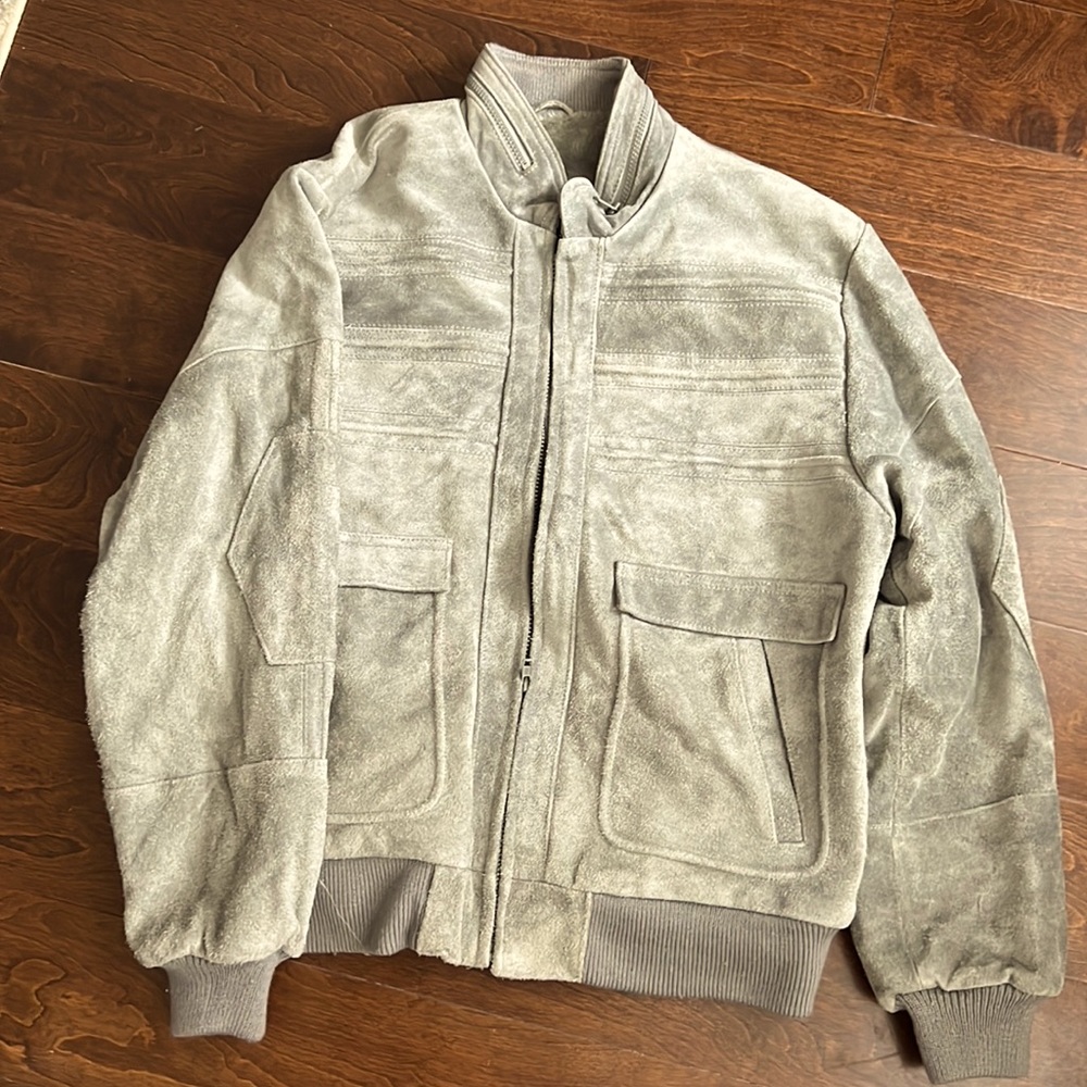 Heavy leather Jacket with wool inside, Soft Heavy Jacket